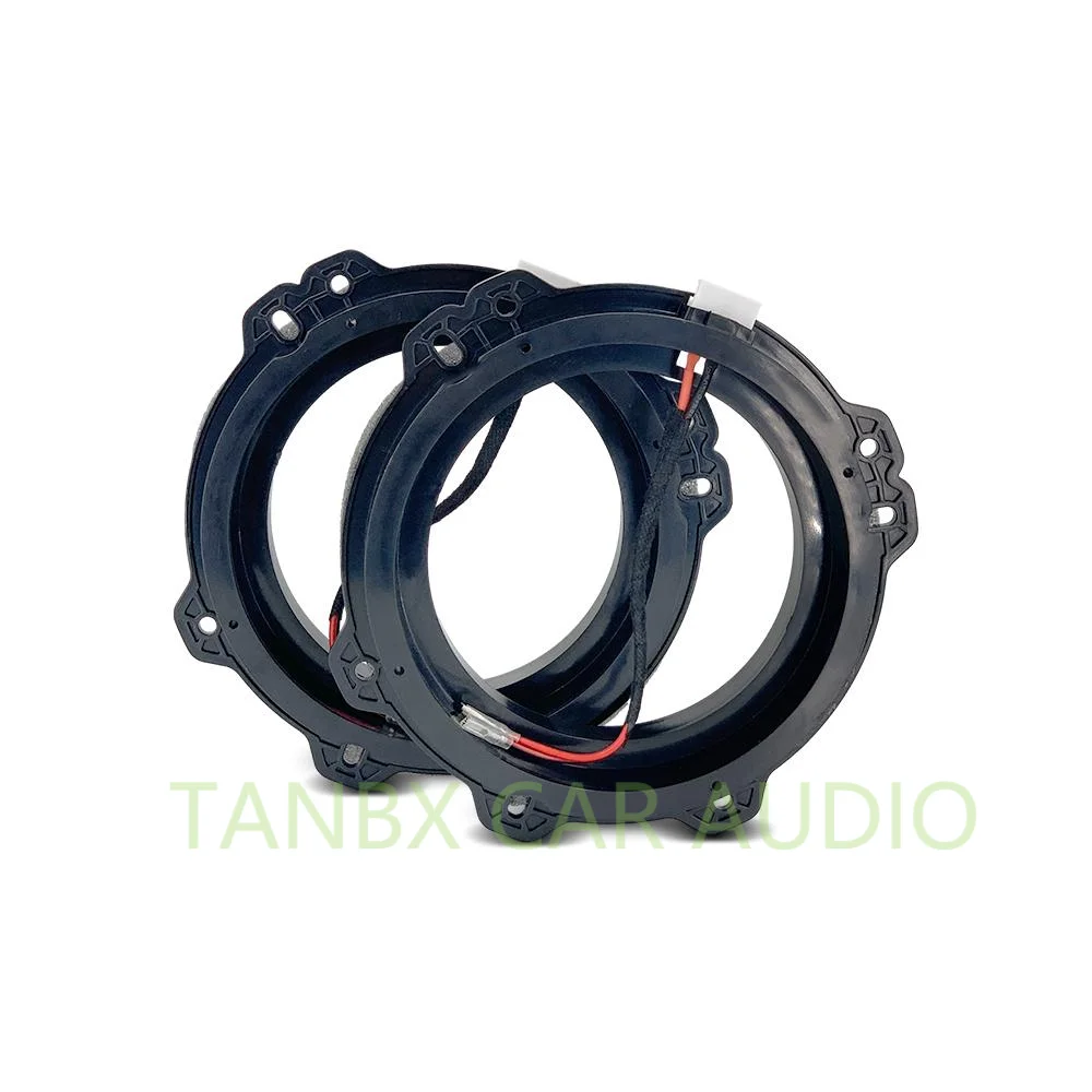 Manufacturer supply new 6.5 inch car door audio speaker gasket plastic material pad include wire for Hyundai  cars HYD-65A