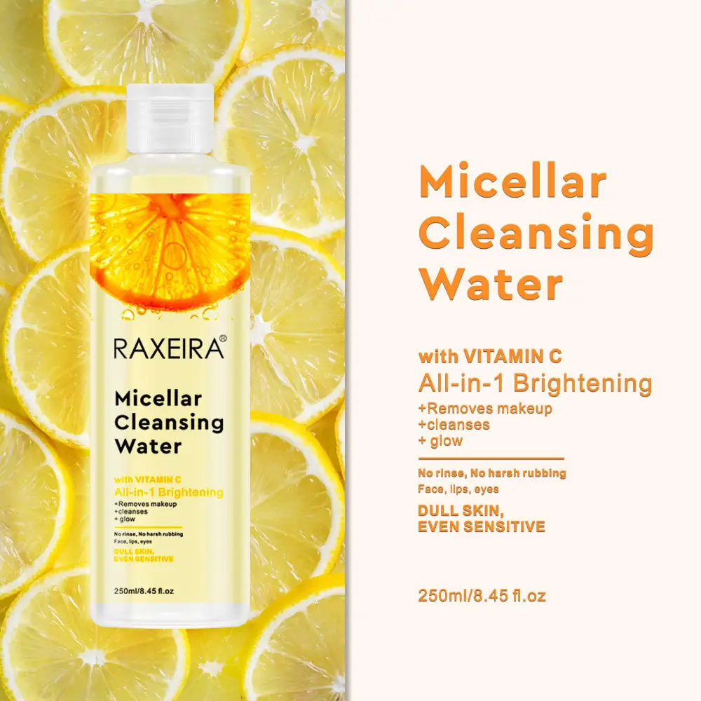 Organic Vitamin C Cleansing Water 250ml Moisturizing Micellar Water Makeup Remover