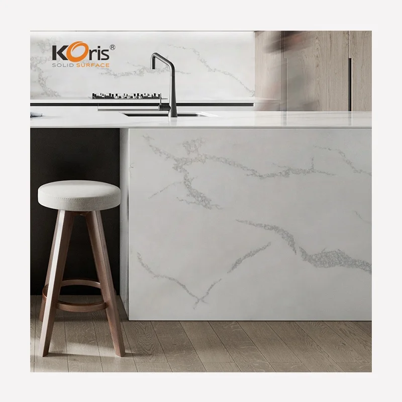 Koris 3660*760*12mm construction artificial Stone Material Big Slab acrylic solid surface sheet