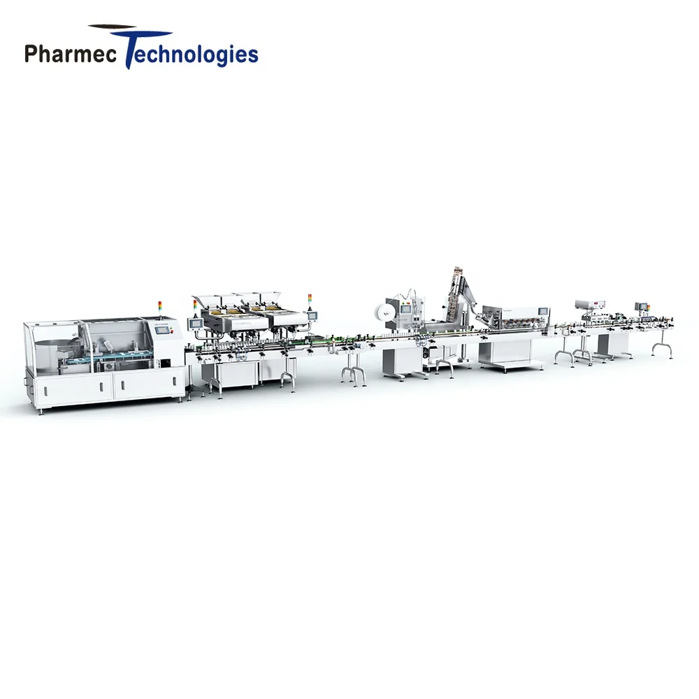 Customized Pharma Capsule Counting Machine Capsule Packing Line