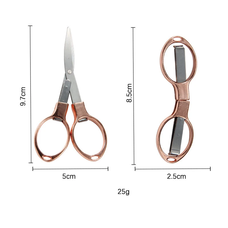 1PCS Portable Folding Scissors Carbon Steel Line Cutting Tools Mini Hand Tool Supplies Multifunctional Needlework Scissors
