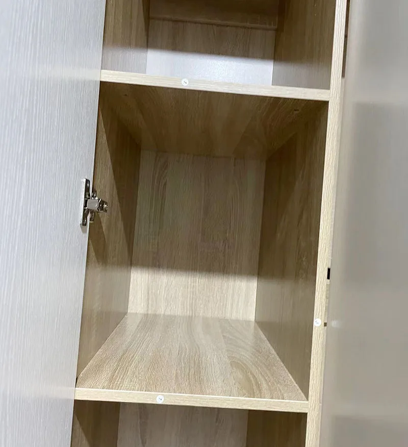 Hot sale 3 doors wardrobe with 2 high glossy drawer modern customization bedroom wardrobe China OEM factory