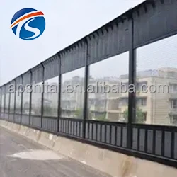 Absorbing sound proof fencing acrylic noise barrier walls residential noise reduce barrier wall for highway Railway project