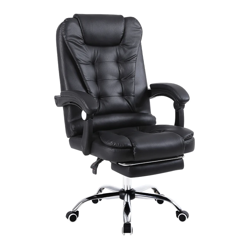 Seat Height Adjustable Moveable High Quality PU Leather Boss Chair 360 Swivel Office Chair