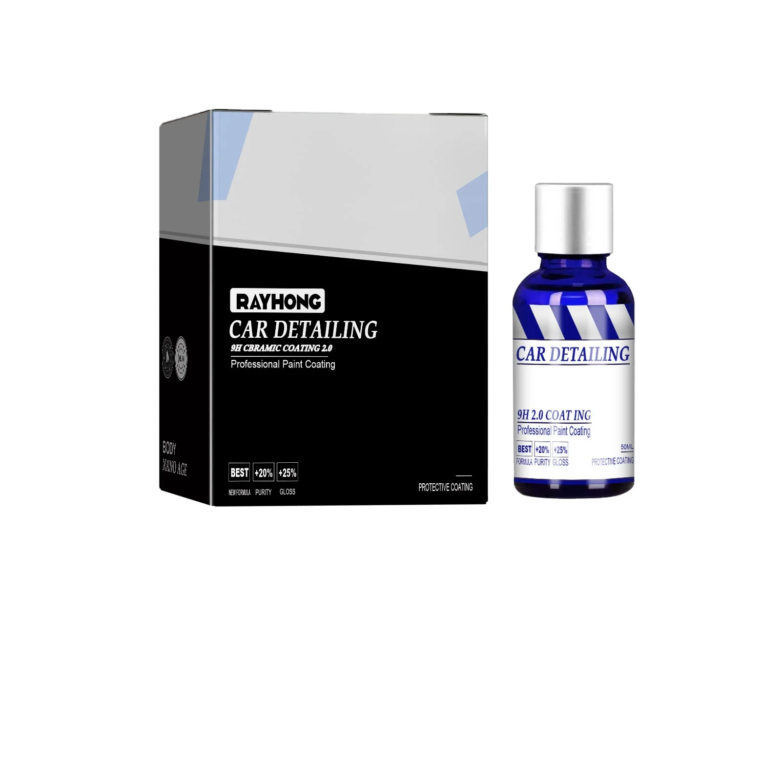 Rayhong Automotive ceramic nano coating super hydrophobic Crystal plating coating waterproof nano ceramic refurbished car paint