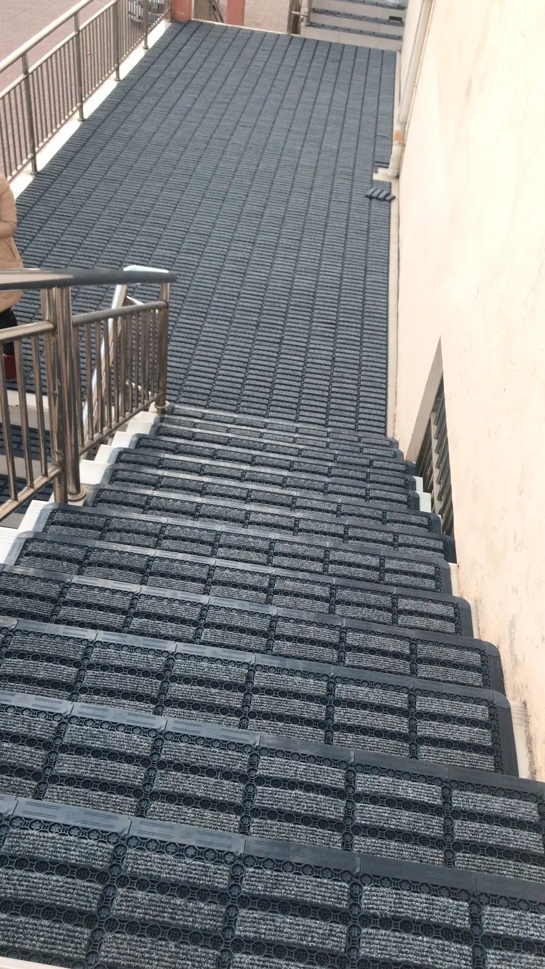 Outdoor step non-slip floor mat entrance foot mat snow removal door mat