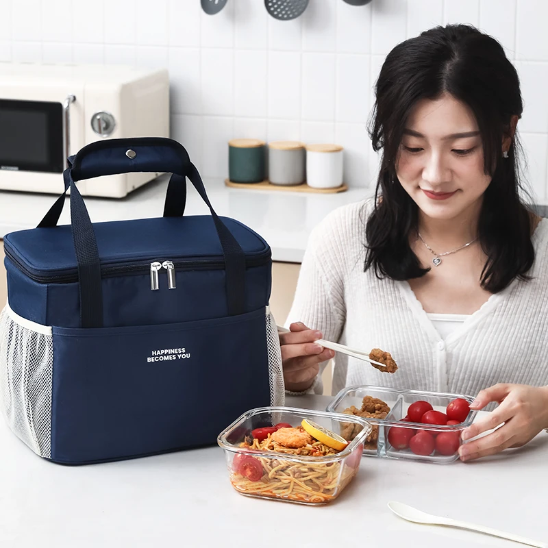 Customized logo Oxford fabric food delivery Insulated Thermal Cooler Bag Picnic insulation Lunch Bag