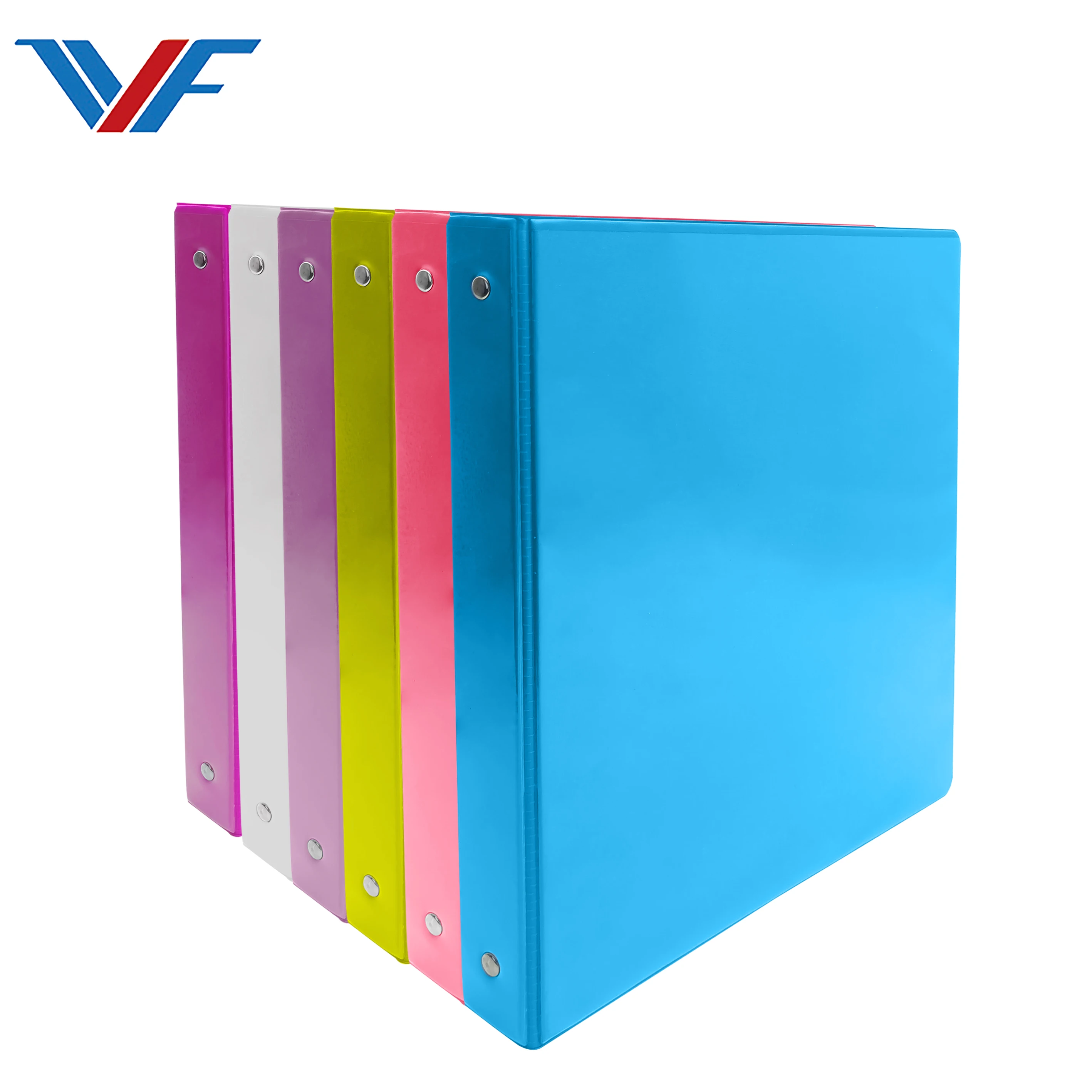 Manufacturer wholesale  PVC 3 hole ring binder school office stationery A4 file folder with handle