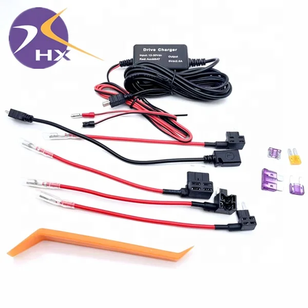 Customized dash cam hard wire kit,hard wire kit for dash cam,radar detector hardwire