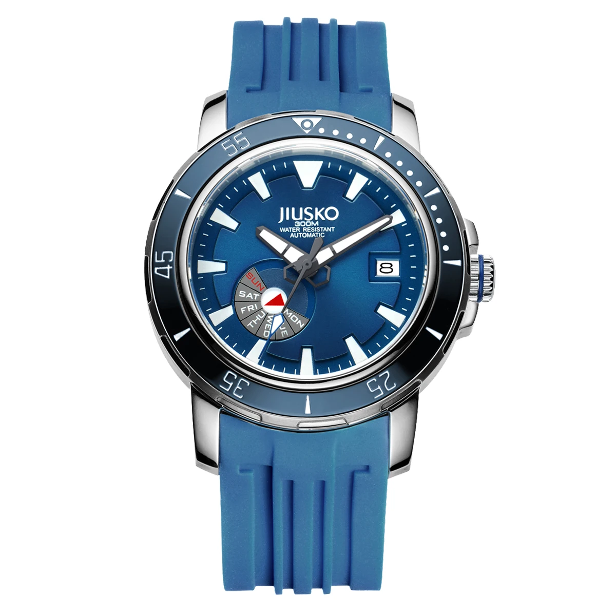 30 ATM Diving Mechanical Watches Luminous Hands Stainless Steel Strap Calendar Custom Mechanical Luxury Watch