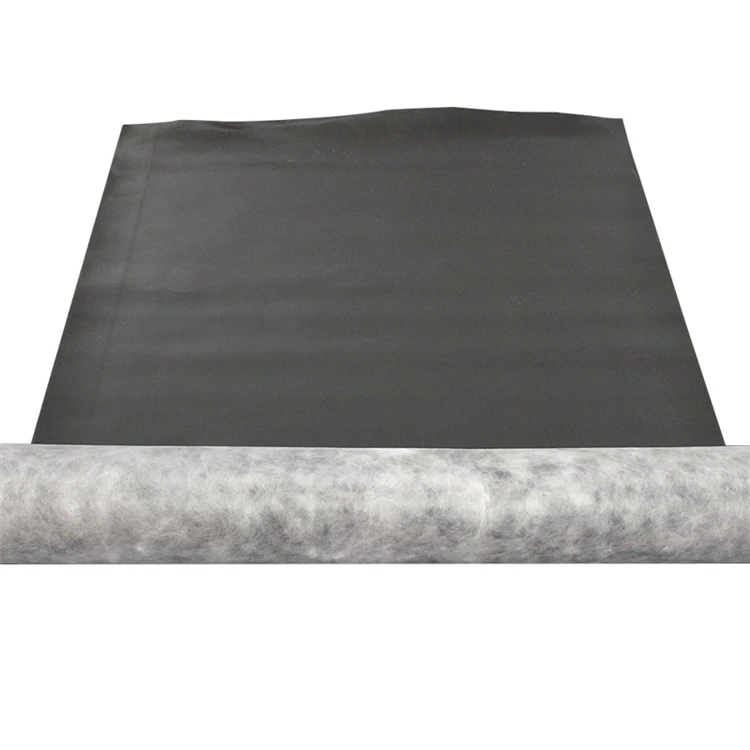Black  Mass loaded vinyl Self adhesive MLV soundproofing barrier mlv acoustic damping  with good product