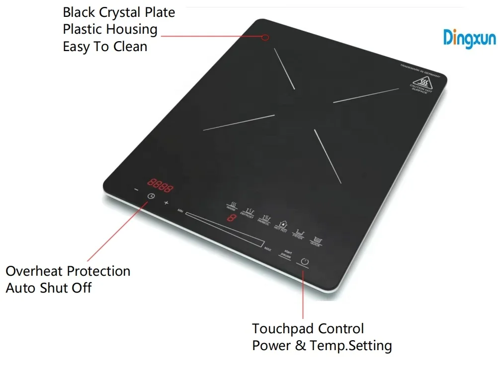 2000W Hot Sell New Design Kitchen Appliances Induction Stove Portable Infrared Cooker Induction Cookers