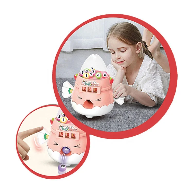 NEW arrivals kids lucky draw machine game raffle toys lottery ball machine for girl toy