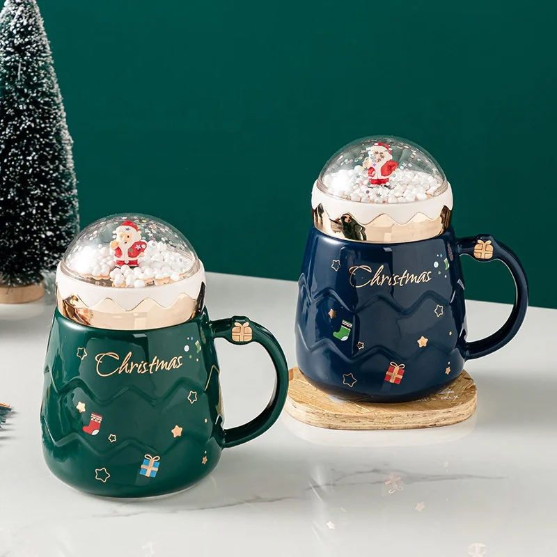 Christmas Coffee Cups Promotional Ceramic Santa Mug, Porcelain Christmas Mug, Christmas Cup Luxury Cups