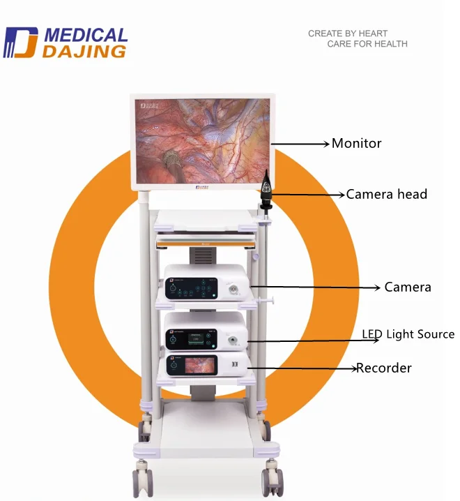 Medical endoscope trolley surgical instrument endoscopy trolley
