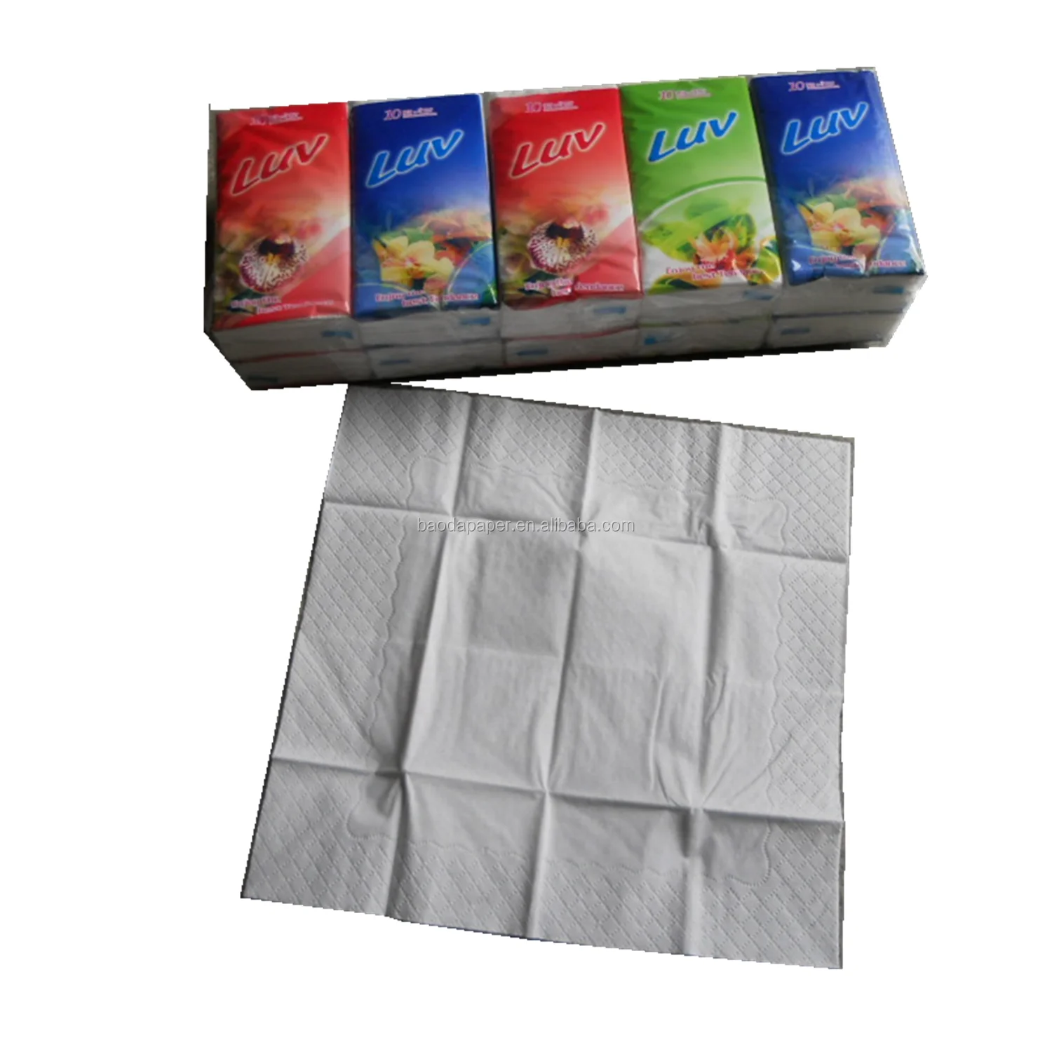 100% raw wood pulp hot sale and Ultra soft  Handkerchief Tissue 3 ply 4 ply mini pocket tissue in Canada 2020