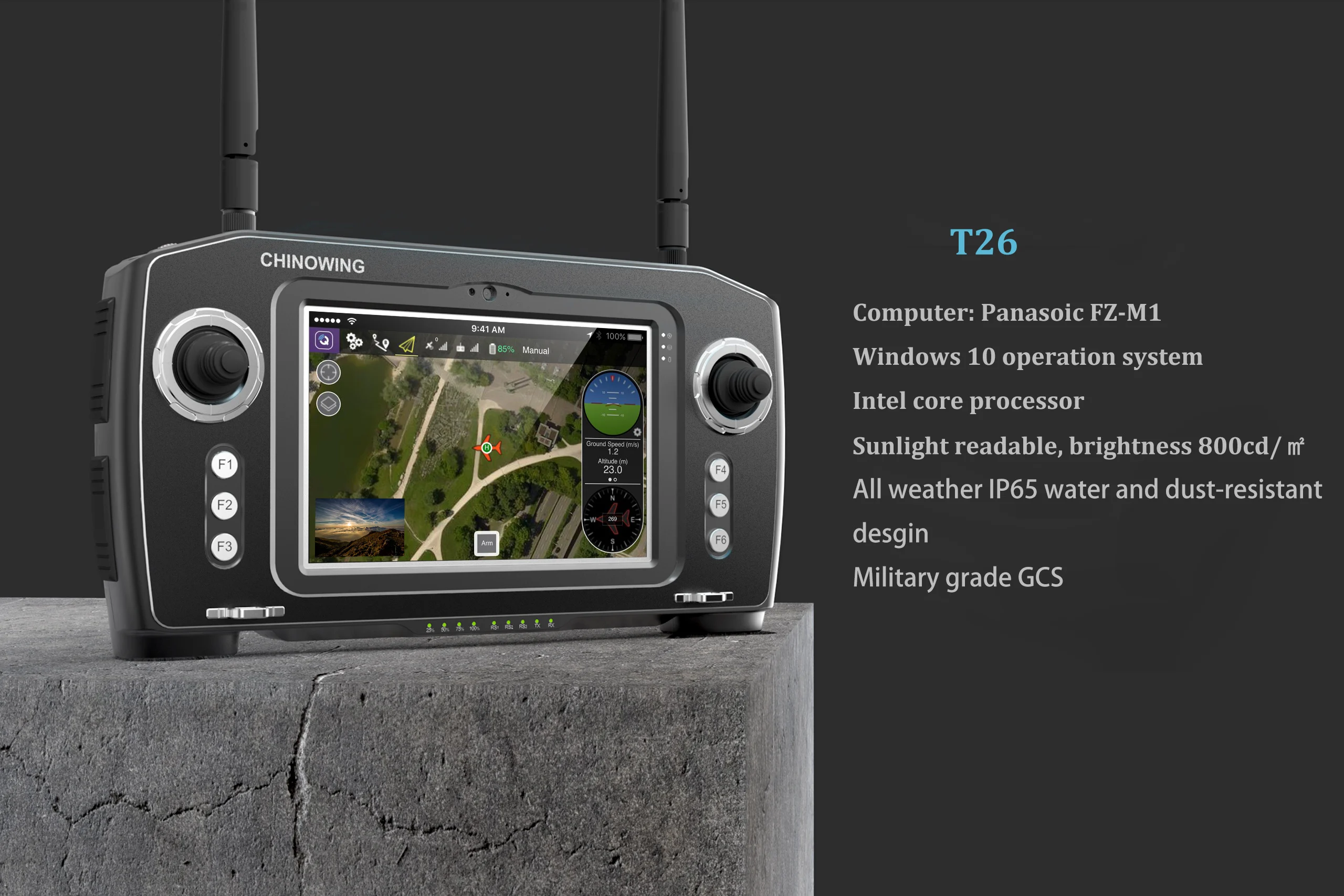 1.5 kg UAV ground control station