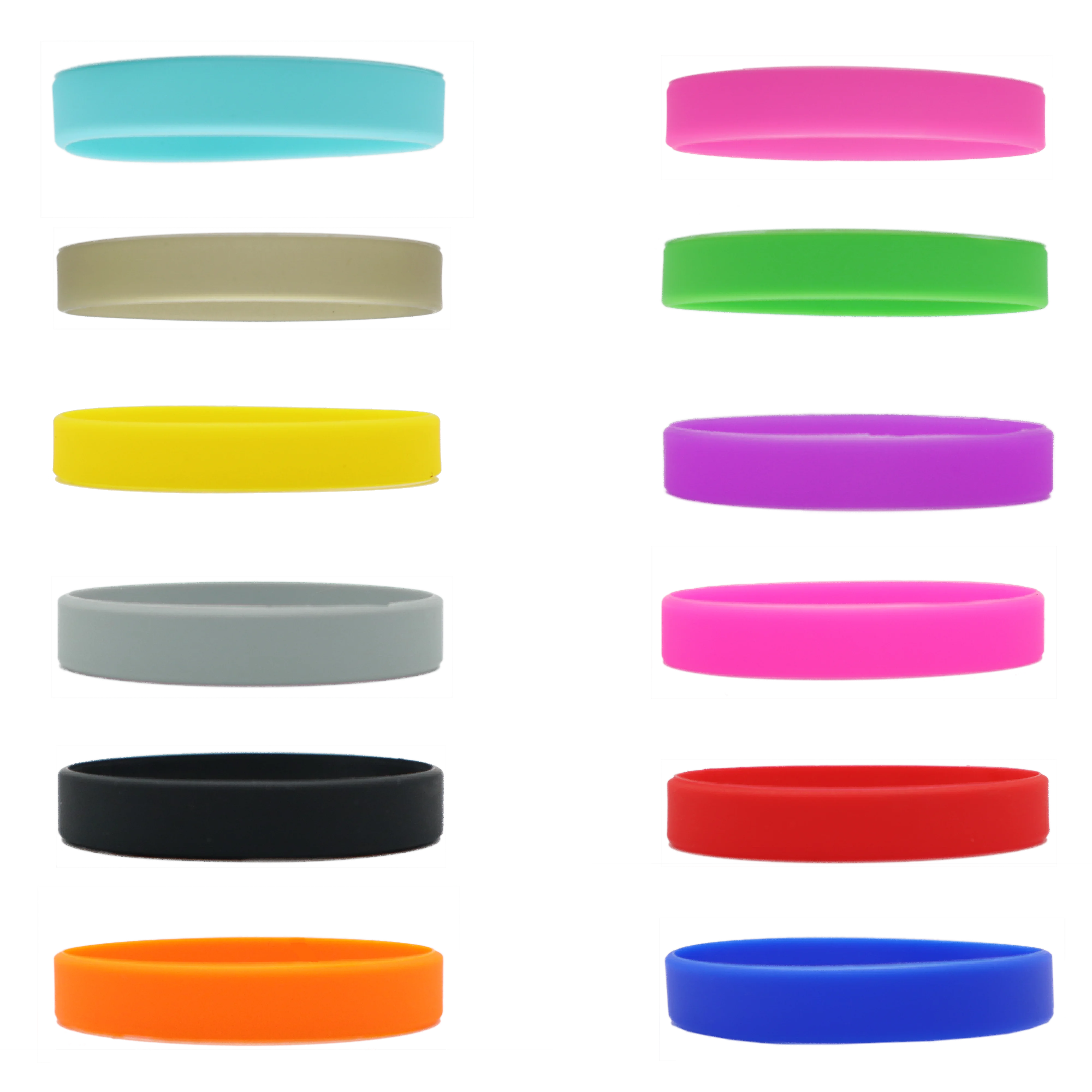 12 PCS Adult Silicone Wristbands glow silicone bracelet  custom Party Accessories wrist band