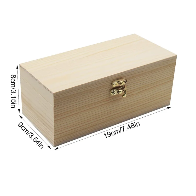 High Quality Portable Single Compartment Piggy Bank Wooden Cash Box Wooden Money Box With Lock