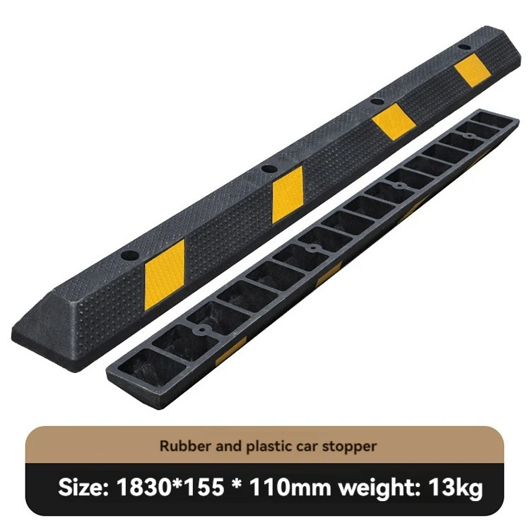 New Products Safety Traffic Bumper Rubber Parking Curbs Truck Wheel Car Parking Block  for barrier Parking