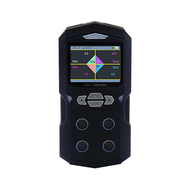 portable multi gas leak detector CO  h2s explosive O2 gas analyzer