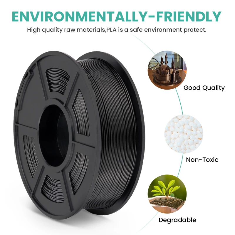 Eco-friendly high strength 3d printer filament 1kg pla 1.75 fiber 3d filaments
