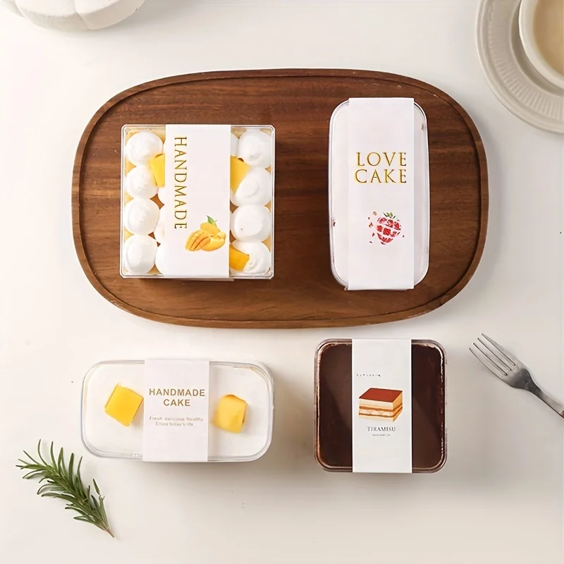 Hot sale Clear Plastic Cookie Box, Premium Cake Box Container For Dessert Pastry, Tiramisu Mousse Cake Box,