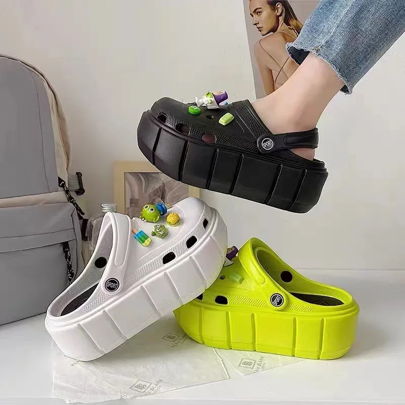 Design And Mule Plus Size Crocks Cross Best Sell Eva Charms Decoration Unisex Garden High Platform Top Clog