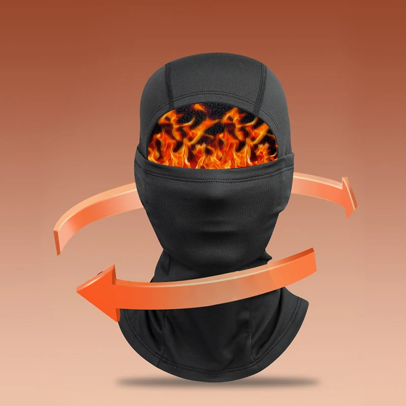 HZCTT01 High Quality Warm Polyester Ski Mask Hoodie Winter MenS Thick Balaclava Face Mask
