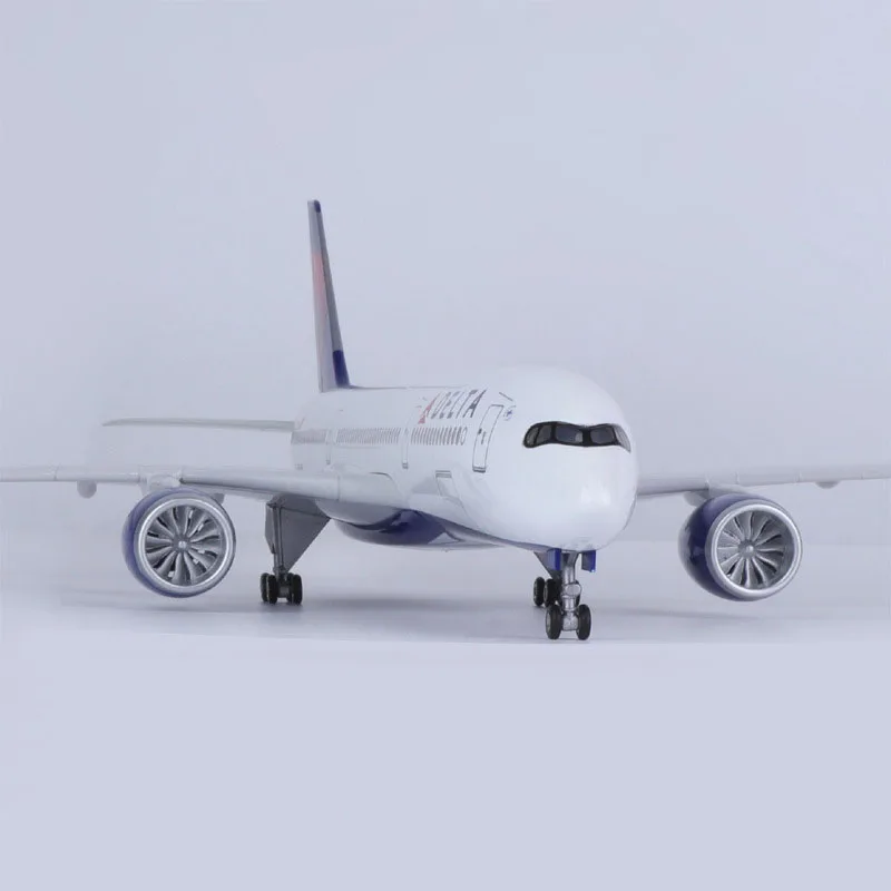 1:142 Scale 47CM Delta Air Lines Airbus A350 Aircraft Model Civil Aviation Passenger Aircraft Simulation Decoration Gift