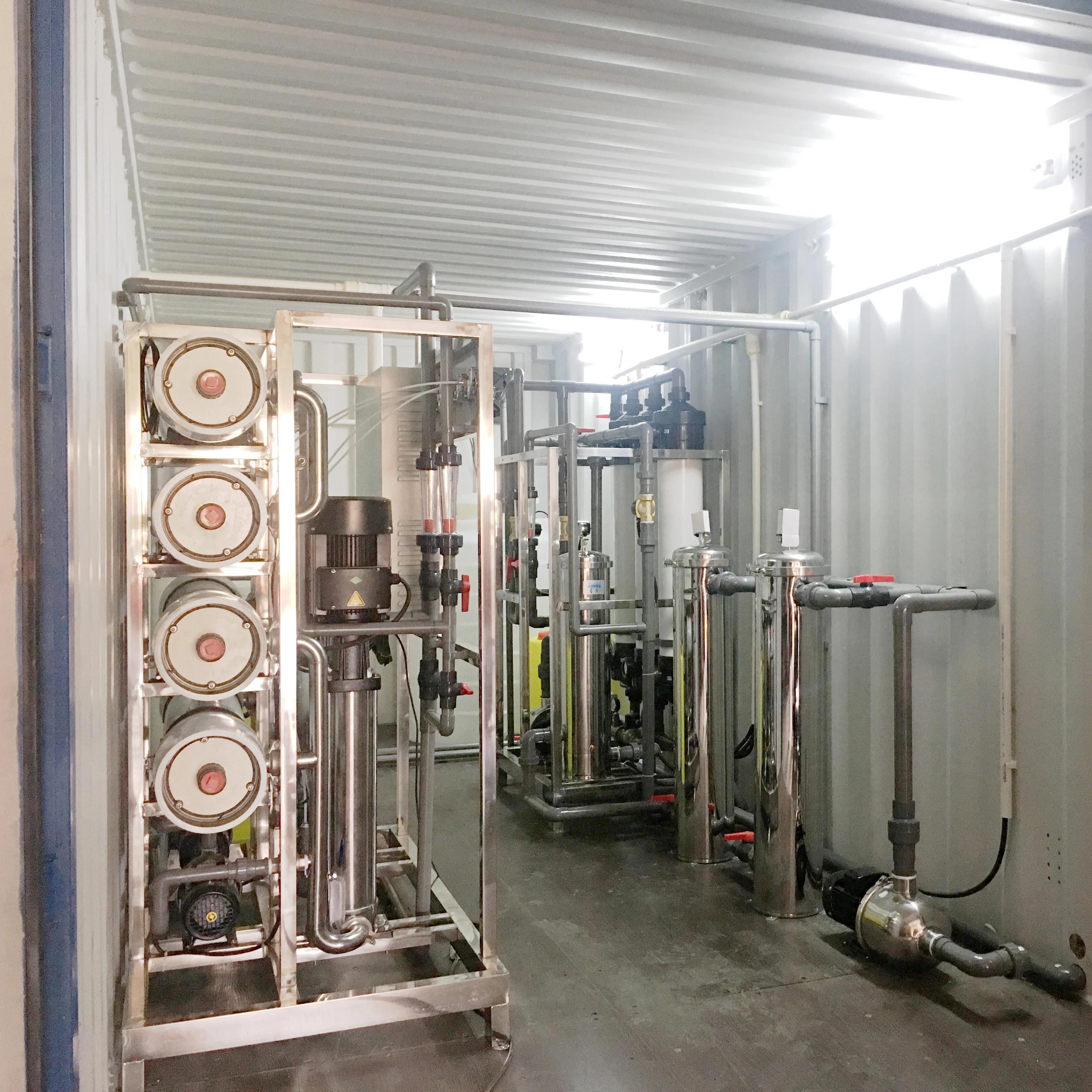 20~300T/D containerized UF RO water treatment purification