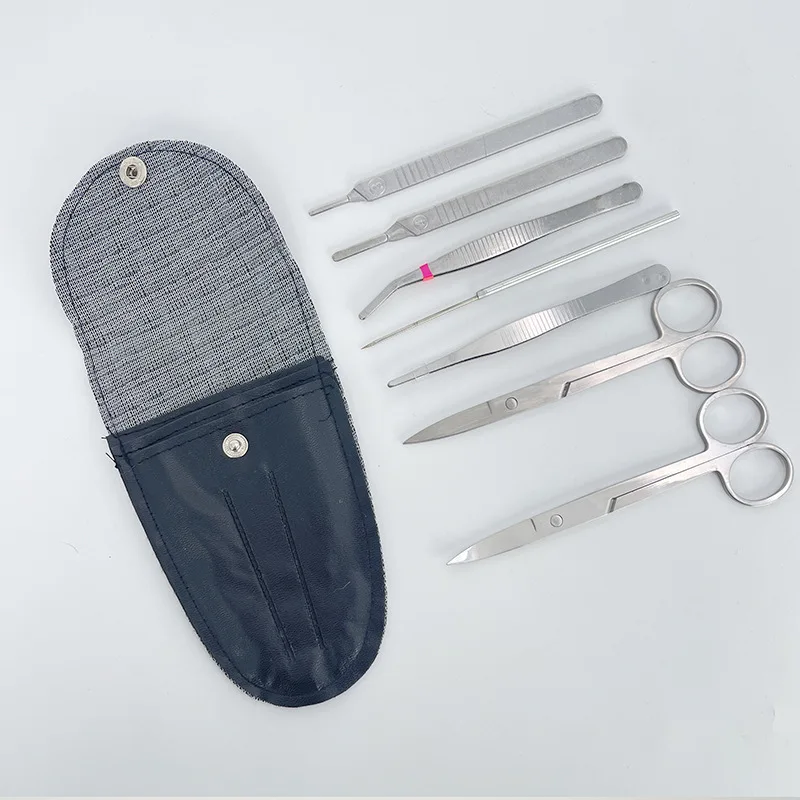 Anatomy Kit for Medical Students Students Dissecting Kit Dissection Set 7 Pieces Surgical Instruments Dissection Kits