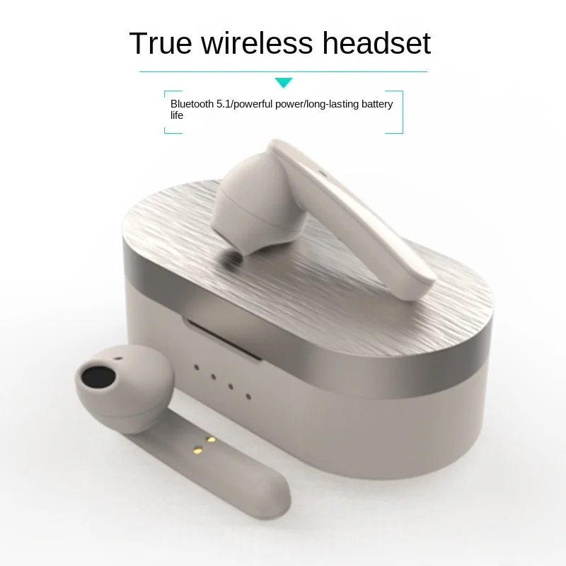 New Private Model Headset 5.1real Wireless Sports Semi In Ear Touch Black Technology Blue Tooth Earphone Earbuds