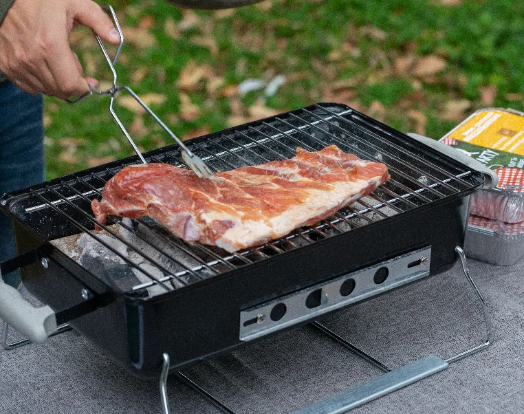 new  barbecue grill portable charcoal BBQ grill outdoor camping barbecue enjoy fun with family easy clean with foldable leg