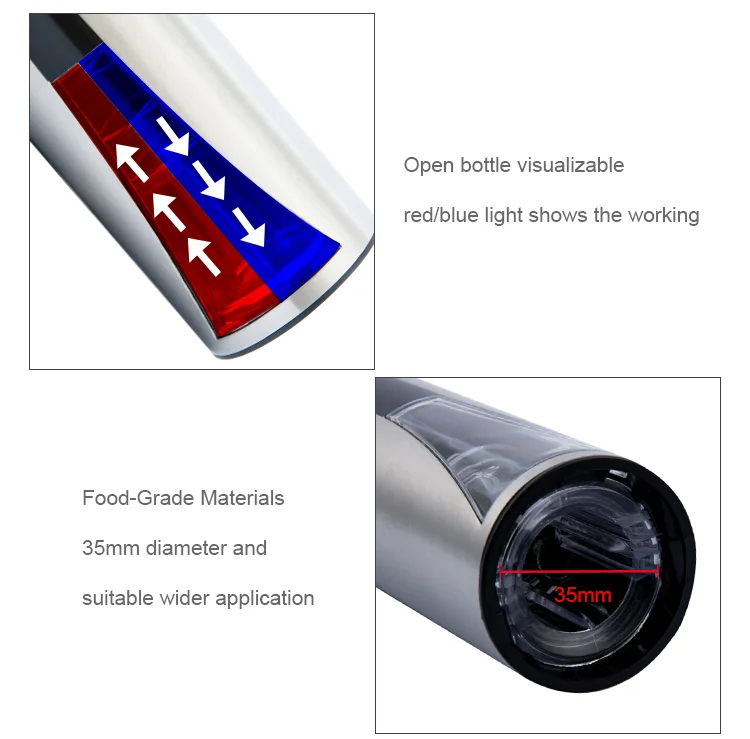 unique newest usb rechargeable electric wine bottle opener set in stock