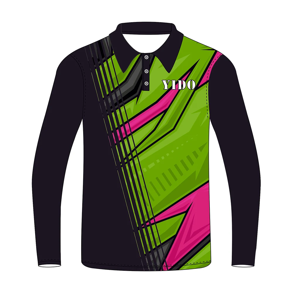 Wholesale China New Design Cricket Jerseys Digital Print Sport Cricket T shirts Long Hand