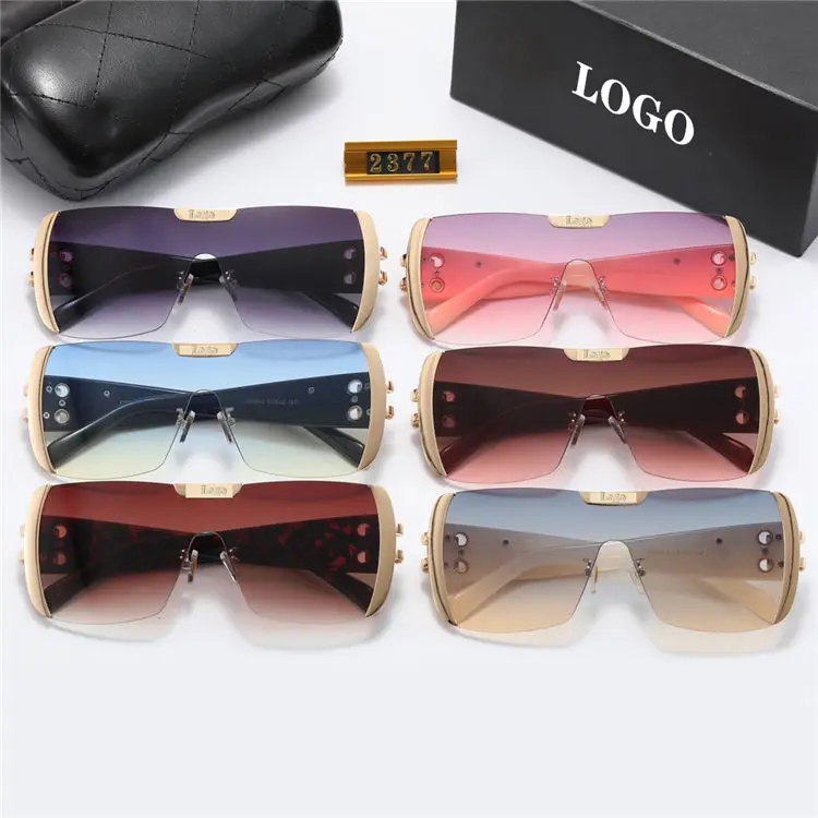 Famous Designer Eyeglasses Wholesale Price Luxury Colorful Gradient Lens Brand Design Ladies Shades Sunglasses
