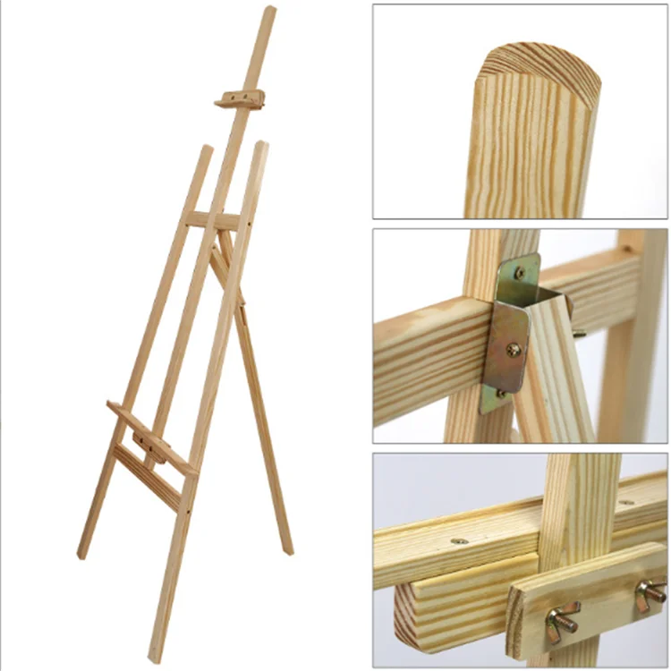 Guaranteed quality moderater price  pine easel wooden painting easle