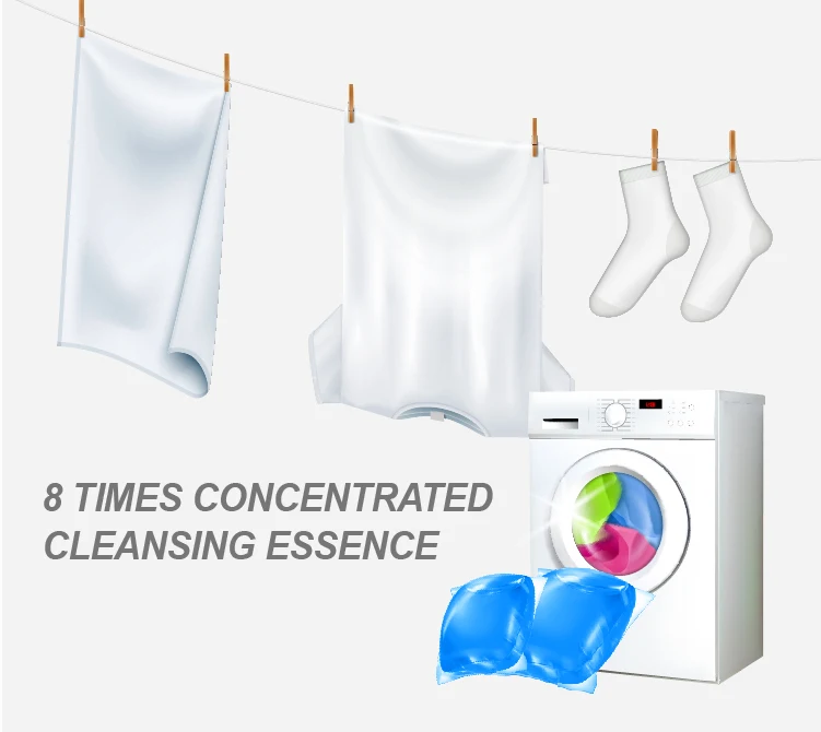 laundry detergent pods capsules beads laundry pods detergent pod packing beads 20g soluble film container detergent en polvo