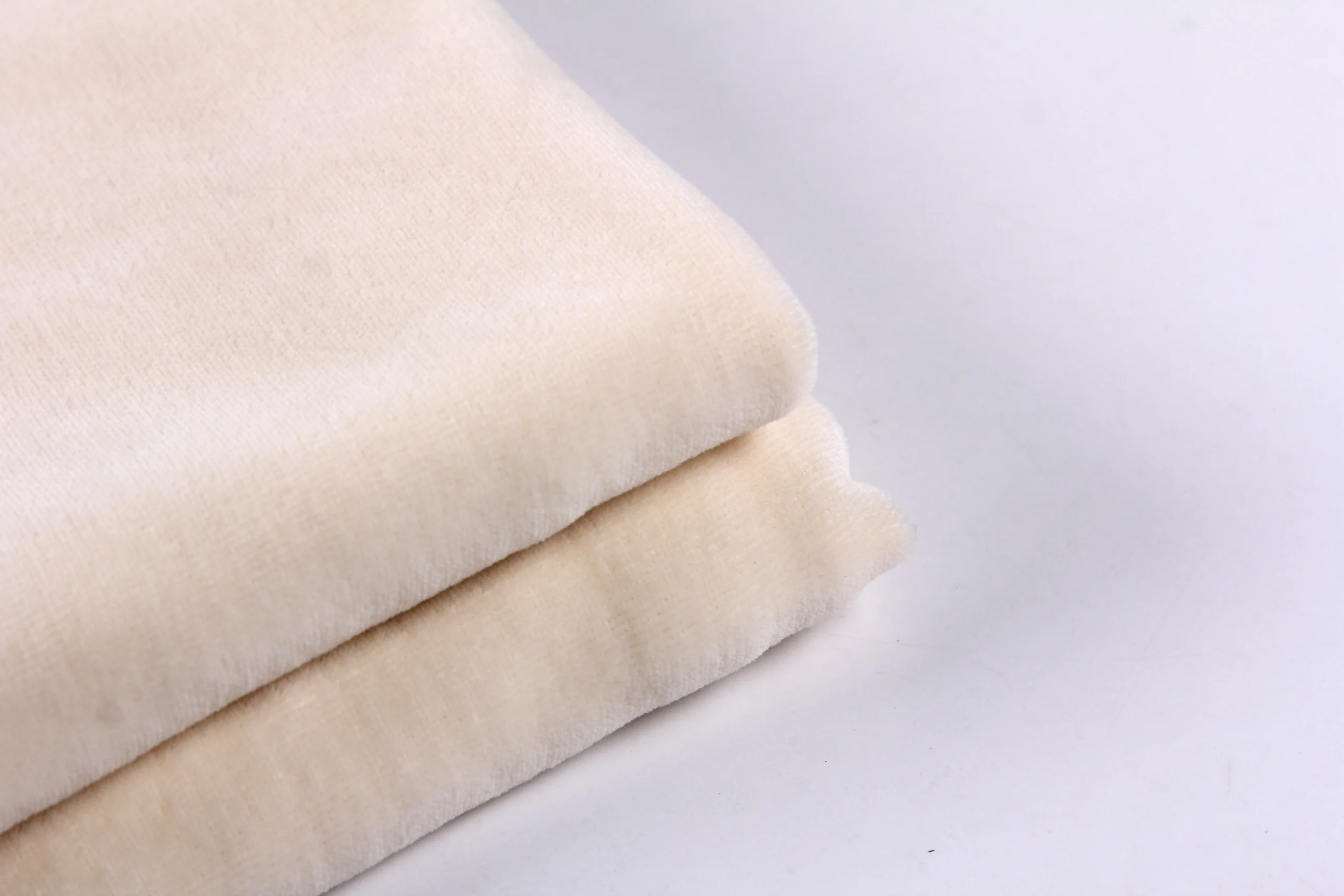 2024 New Design 165cm 280gsm Soft 100% Organic Cotton Velvet Fabrics for Clothing
