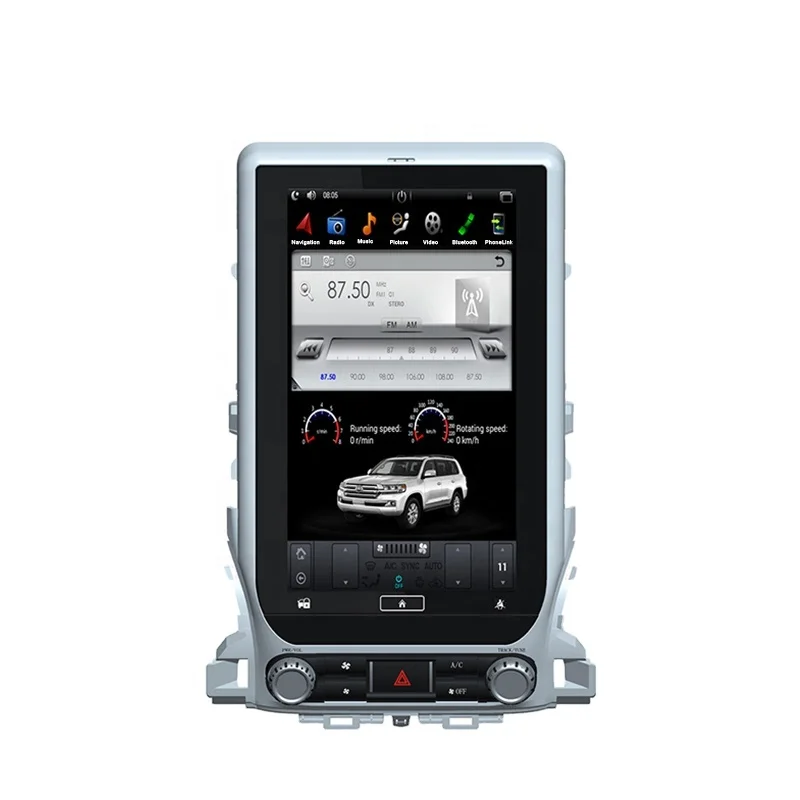 13.3 Inch Car Android GPS Navigation WIFI For Toyota Land Cruiser 2016