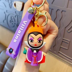 Wholesale New Arrival INS Hot Stoked Creative Cartoon Villain Evil Witch Queen Keychain Halloween  Keyring PVC Doll Key Chain