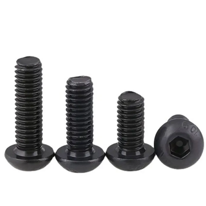 M5 M10 Carbon Steel ASTM A325 GR A B C ASTM 449 B7 B8 B8M Black Oxide Cross Recess Hexagon Torx Button Head Bolt