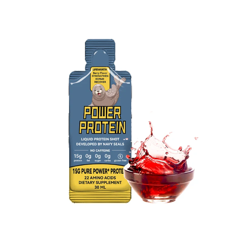 LIFEWORTH Best Sports Protein Drinking Liquid Packets 30ml High Protein Drinks Supplement Custom Label