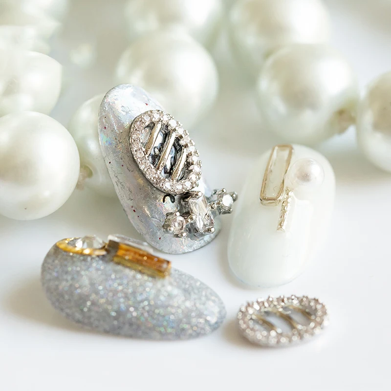 
2021 New Plum Tassel Cross Wholesale Crystal Nail Art Decoration Nail Rhinestone 