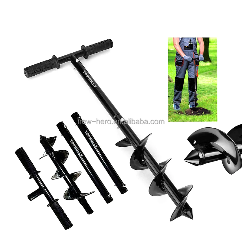 Two in One Multi Tools Gardening Claw Cultivator Tiller Twist Tiller Gardening Tool Garden Tiller & Hand Auger Post Hole Digger