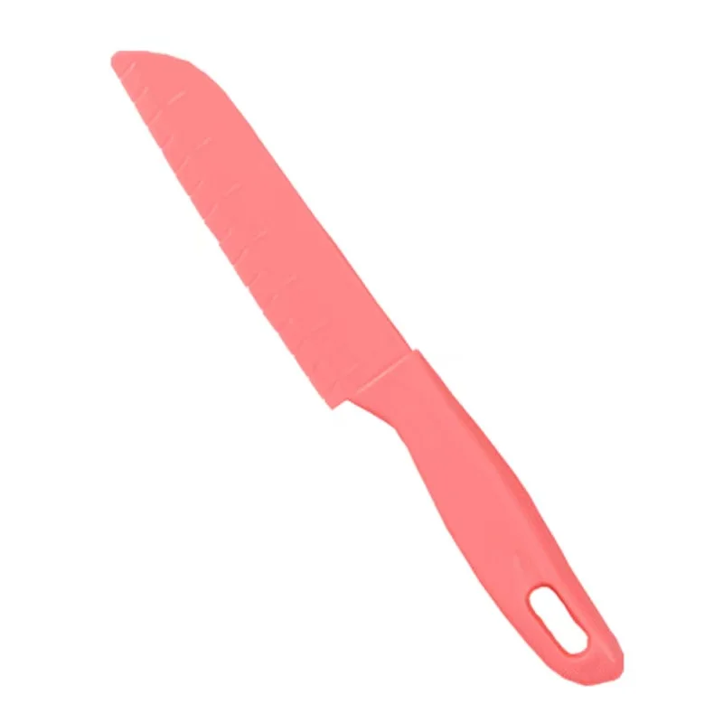 Kids Safe Fruit knives with Different Colors 19.5cm Plastic material Knife for  Kitchen Baking or Cooking