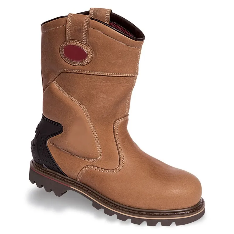 
Vintage Leather Waterproof Safety Rigger Work Boots 