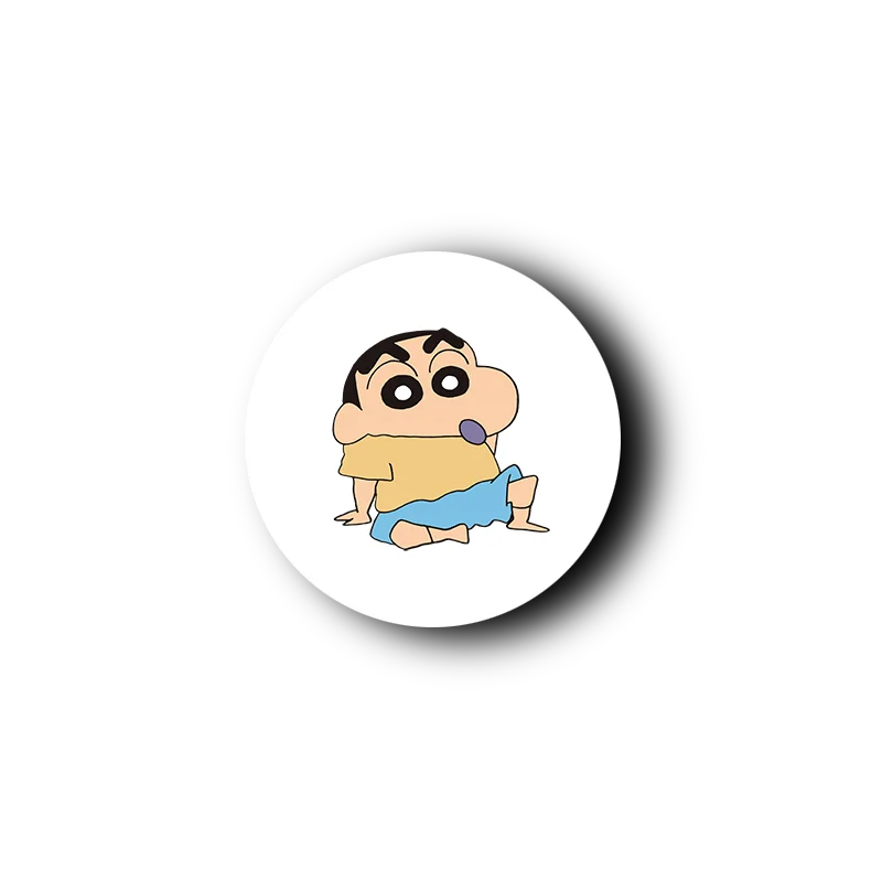 UV Printing Custom Logo Phone Socket Anti-Fall Durable Adjustable Phone Holder Cartoon Cute Crayon Shin-chan Mobile Phone Stand