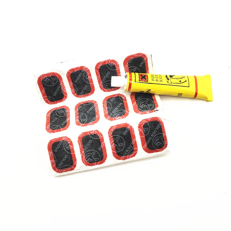 Custom Car Tire Repair Tools Kit Auto Tyre Puncture Repair Tool Kit Black Red White Metal Box Rubber Plastic Color Hand